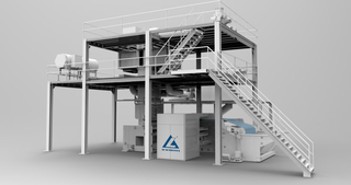 ALFN--1600mm pp Spunbond non-tissé faisant la machine 