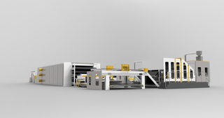 ALCD--2000mm PET/PP Non-tissé Fiber Matters Ouate Four Production Making Machine 