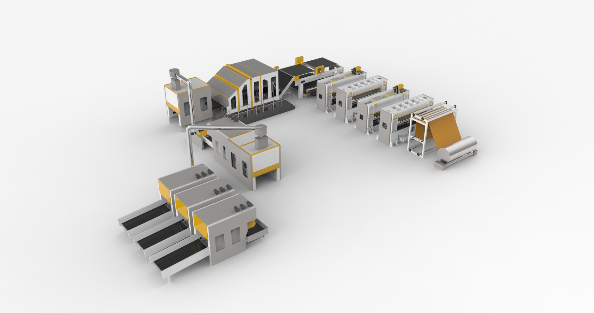 ALTGB - Machine de fabrication de tissu non tissé géotextile aiguilleté de 3500 mm